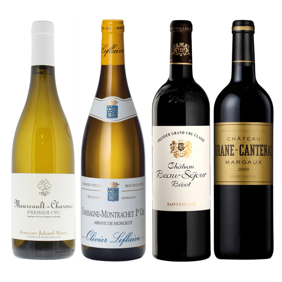 BURGUNDY and BORDEAUX - Set of 4 BTL