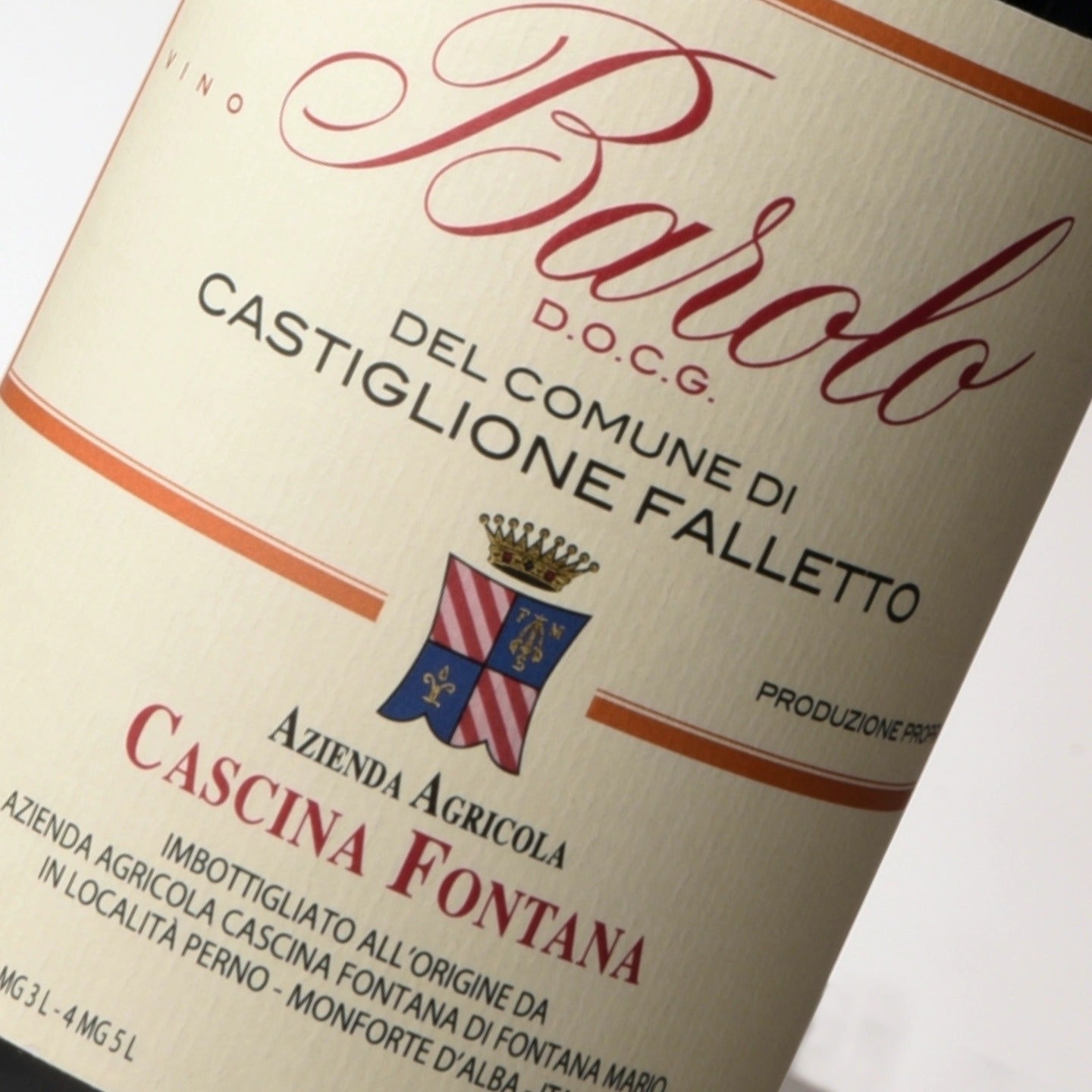 CASCINA FONTANA, Barolo Castiglione Falletto, 2019 - (WOTM)
