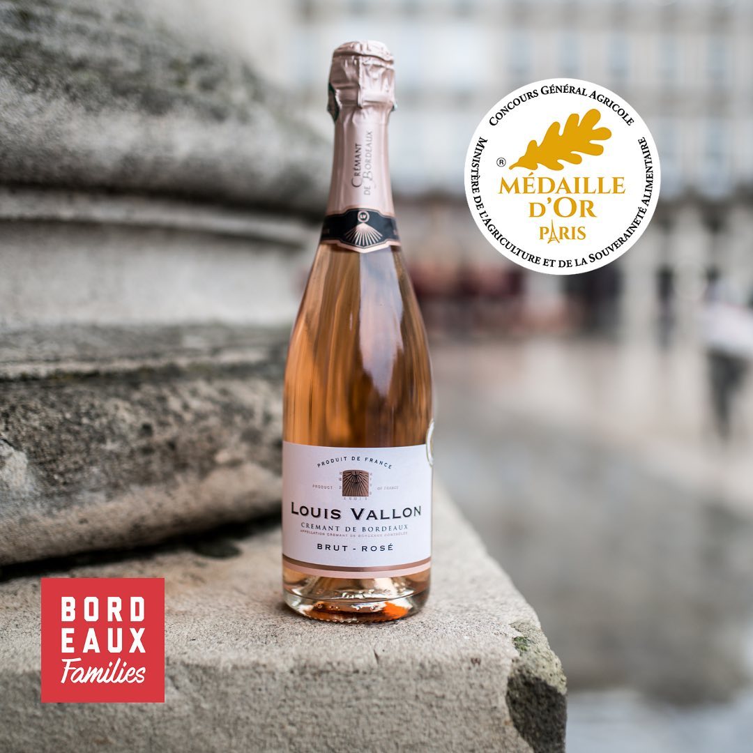 LOUIS VALLON, Cremant de Bordeaux, Rose, Brut, NV - (EQW)