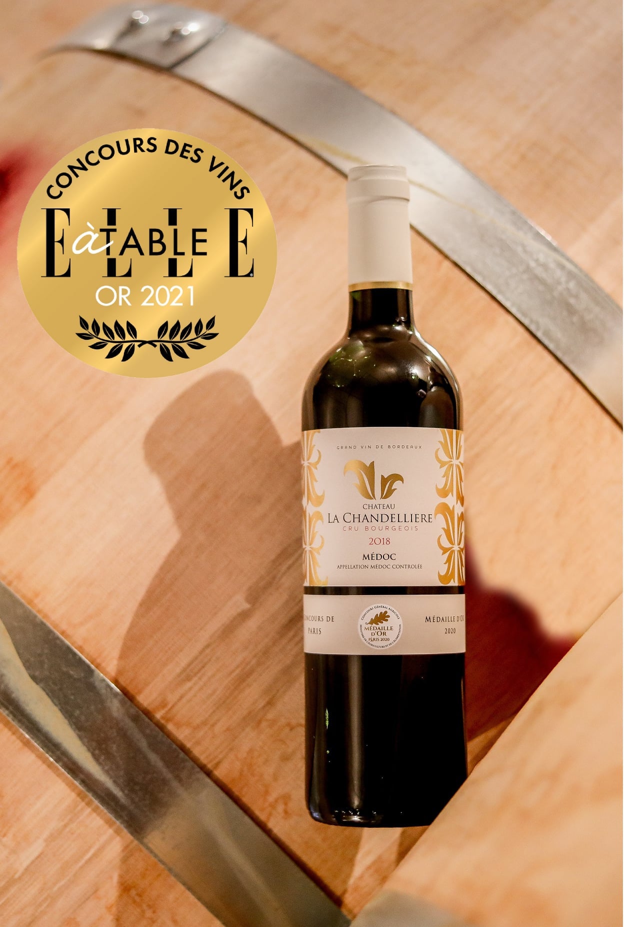 CHATEAU LA CHANDELLIERE, Cru Bourgeois, Medoc, Bordeaux, 2016 - (EQW)
