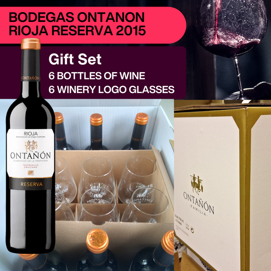 BODEGAS ONTANON, Rioja Reserva, GIFT SET - (EQW)